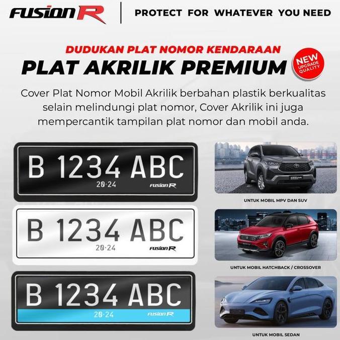 DUDUKAN PLAT MOBIL / TEMPAT PLAT AKRILIK / TATAKAN PLAT AKRILIK MIKA