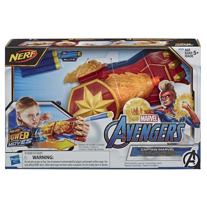 NERF Power Moves Marvel Avengers Captain Marvel Photon Blast