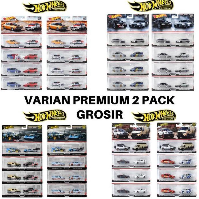 Hot Wheels Grosir Kartonan Premium 2 Pack Varian VW SUBARU NISSAN DKK