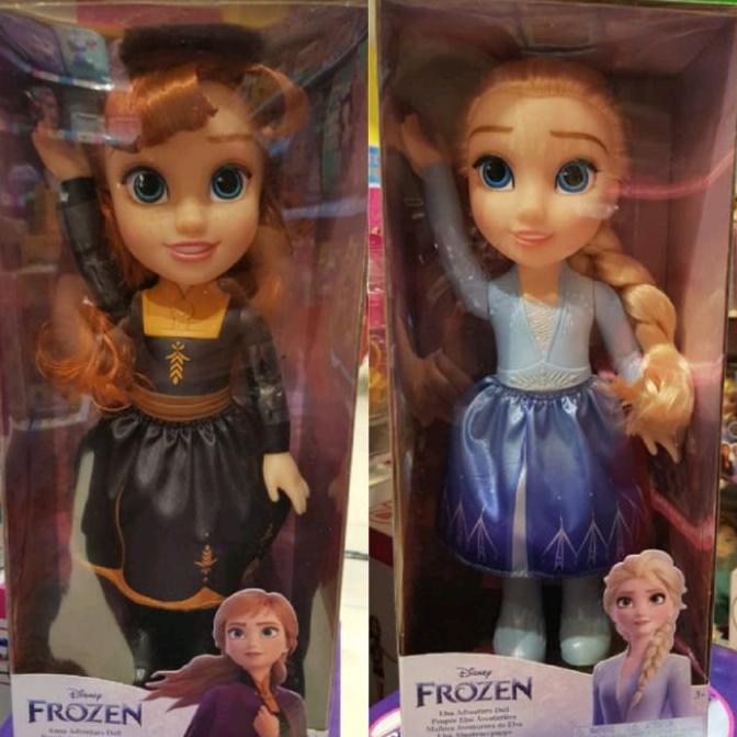 Boneka Disney Frozen Queen Anna Adventure Elsa Toddler Doll Jakks 35cm