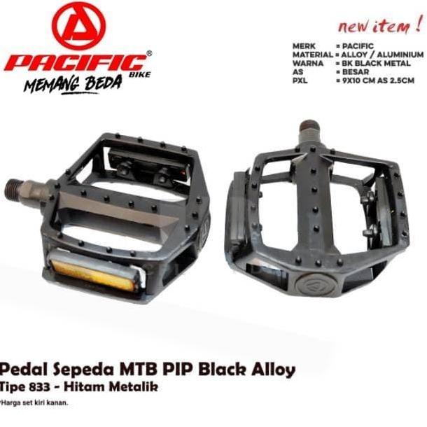 PEDAL ALLOY PREMIUM Pacific Sepeda Lipat, MTB, BMX, Fixie, Universal