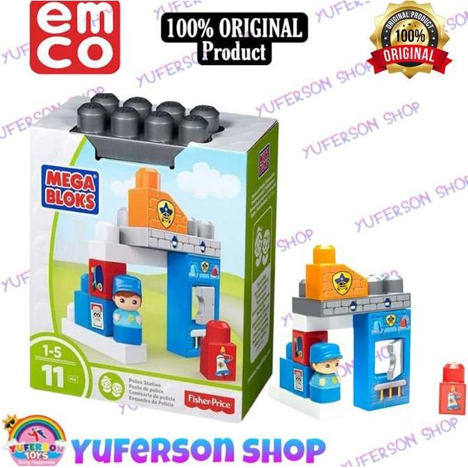 MegaBloks Mega Bloks Small Playset Police Station 11 Pcs
