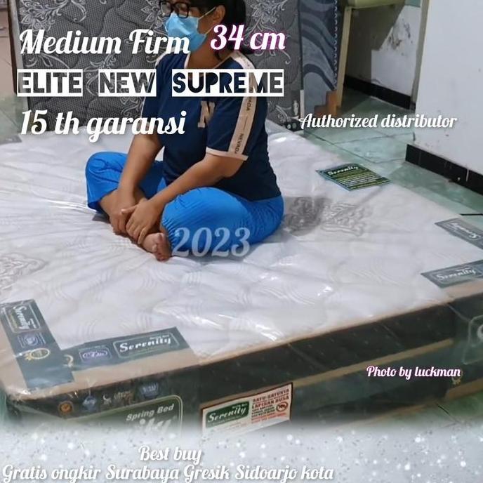 Promo Spring Bed Elite Supreme Super plush top kasur Uk 160 (Surabaya Gr Sd) Diskon