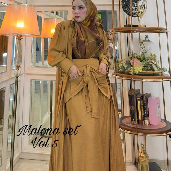 Setelan pakaian malona set baenetta Terlaris