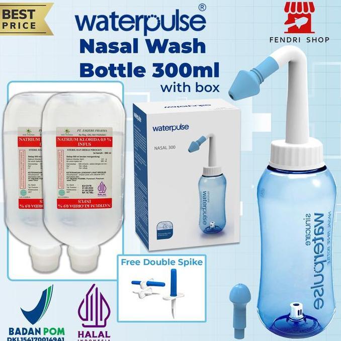 Paket Lengkap cuci Hidung 2 Nacl , gratis double spike SMR