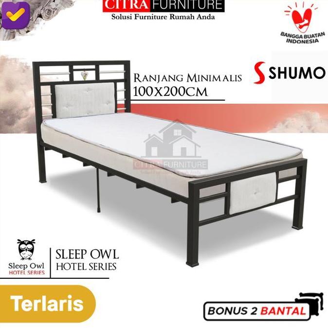 Promo Ranjang Besi Minimalis |Dipan Besi |Rangka Tempat Tidur 100X200 Diskon