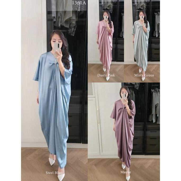 Nadira Kaftan Baju Lebaran Wanita Casual Maxmara Big Size Jumbo Terlaris