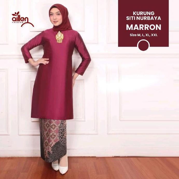 Baju Kurung bahan tafeta Polos setelan Terlaris