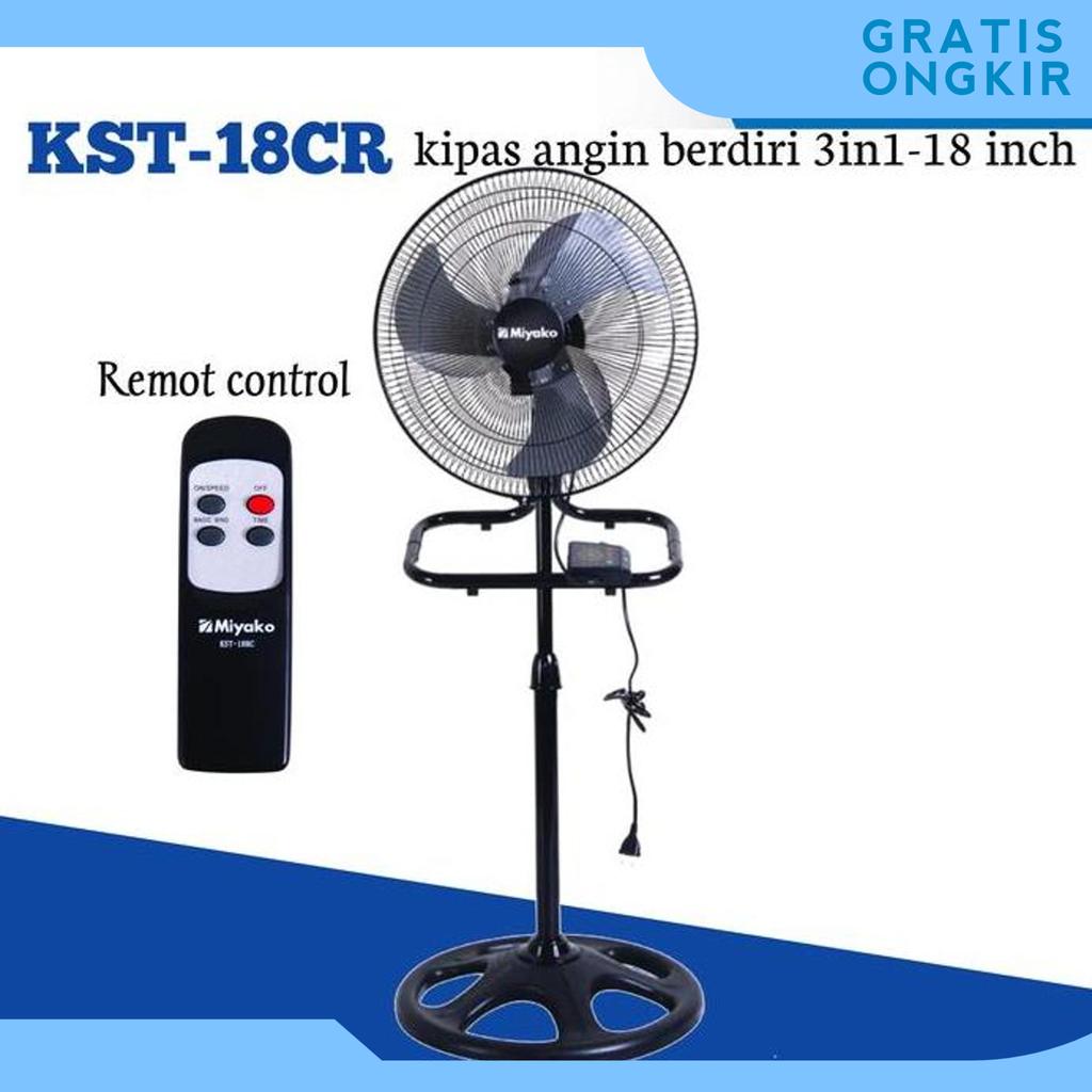 Kipas Angin Miyako Kst 18Rc Kipas Angin Tornado/Kipas Angin Blower/Kipas Angin Besi 18 Inch(Remot Co