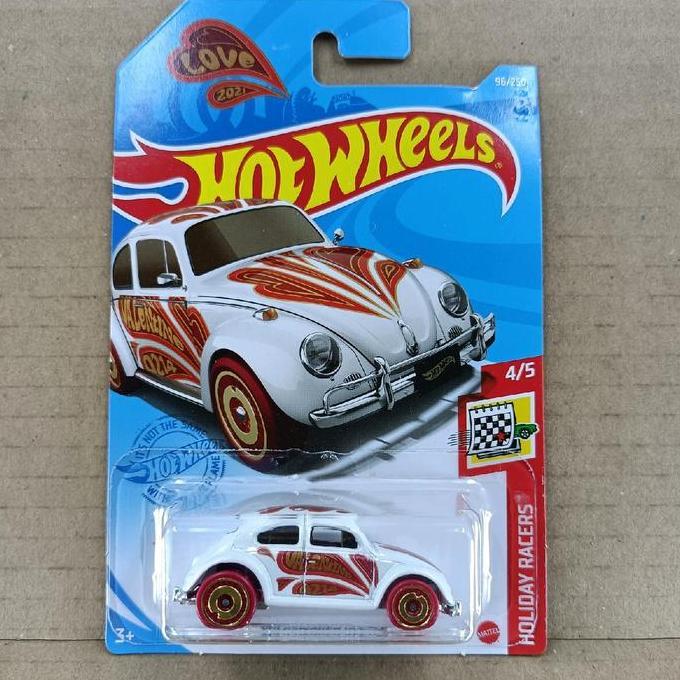 Hot Wheels Volkswagen VW Beetle Bug Putih Love