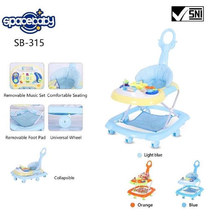 baby walker spacebaby sb 315 / apolo murah / alat bantu jalan bayi