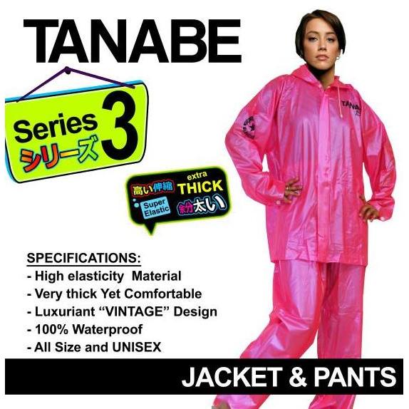 Jas Hujan PVC Tanabe S3 ( Wanita)