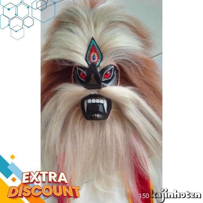 Topeng Bujang Ganong Topeng Ganongan Ponorogo Topeng  Hitam [Br 1111]