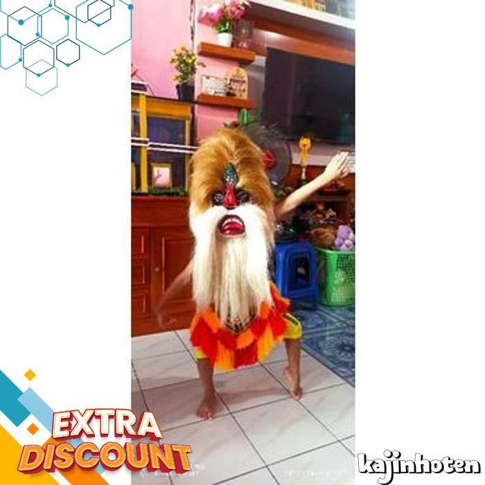 Topeng Ganongan Topeng Bujang Ganong Ponorogo Jambul Tinggi [Br 1111]