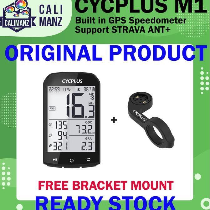 TERLARIS - CYCPLUS M1 Speedometer GPS Sepeda Support Strava ANT+