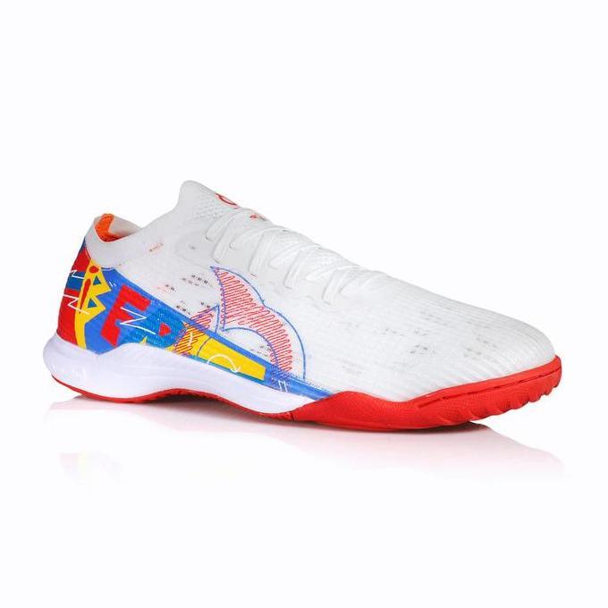 SEPATU FUTSAL ORTUSEIGHT CATALYST LIBERTE V4 IN - WHITE/ORTRED