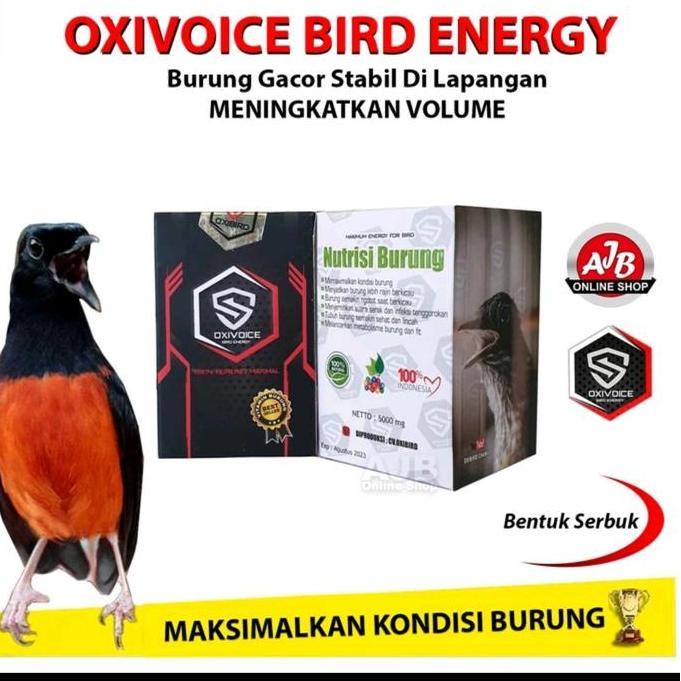 NEW - oxivoice serbuk energy obat vitamin burung oxi voice oxibird memaksimalkan volume suara burung