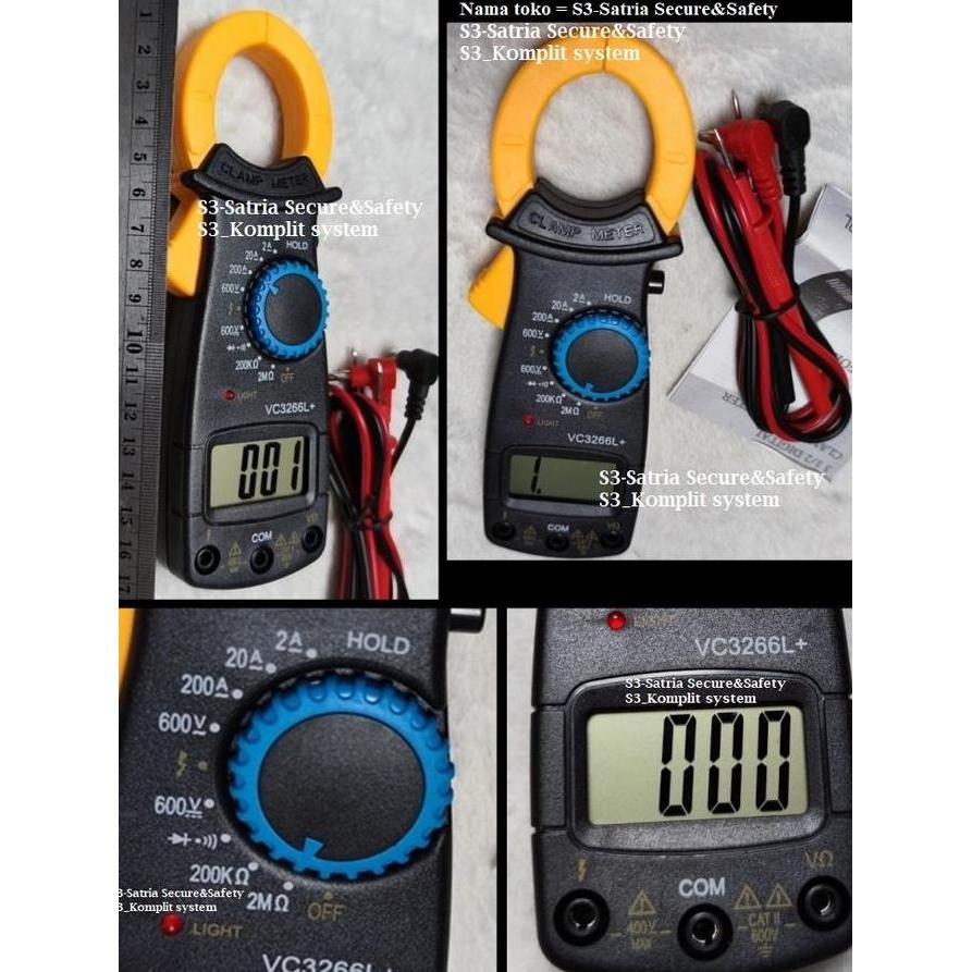 NEW - tang ampere DT3266L Digital Clamp Meter DT 3266 L listrik AC DT3266 DC