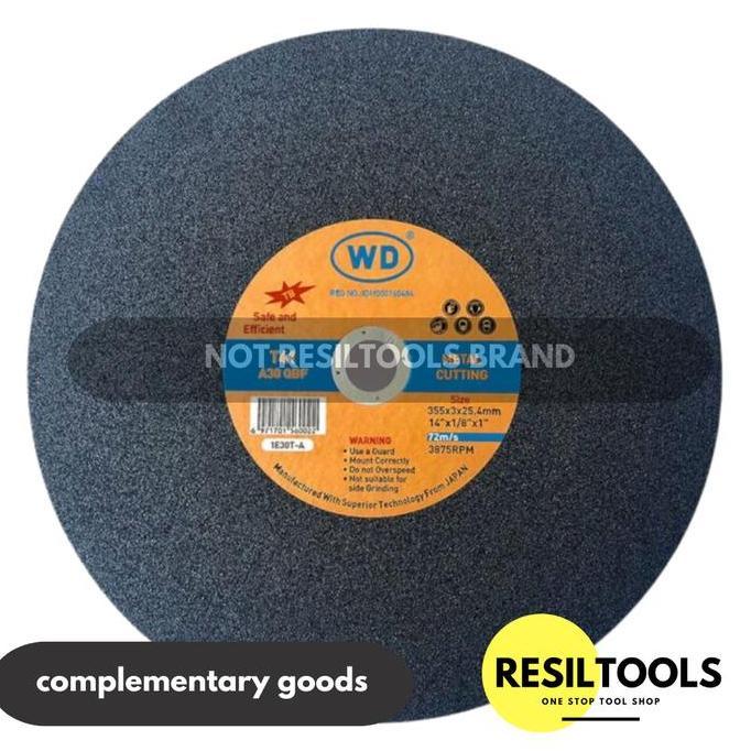 Cutting Wheel 14 Inch WD Batu Mata Gerinda Potong Besi Metal Resibon