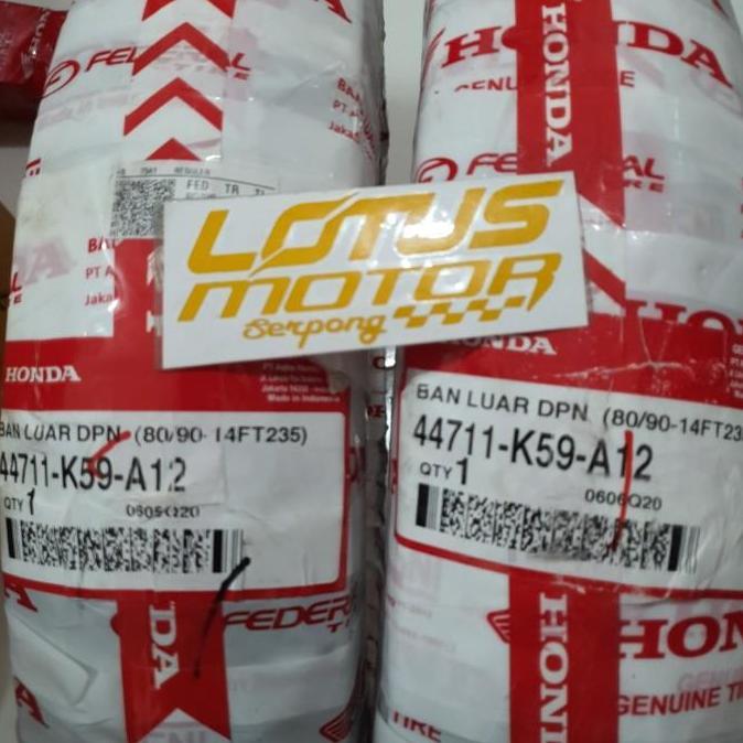 Ban AHM Federal 80/90-14 Tubless Depan motor Beat,Vario