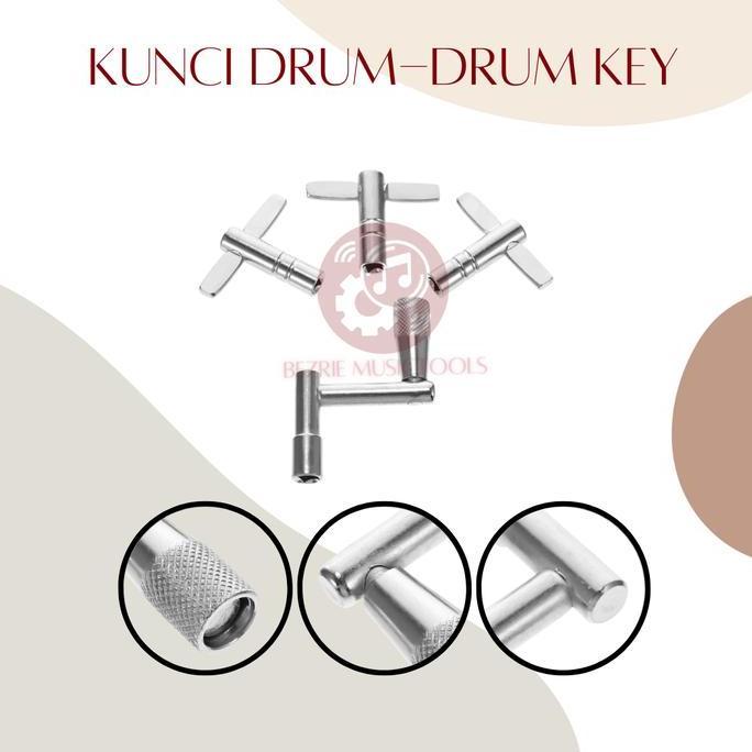 Kunci Tuning Drum Besi Chrome Lubang Gantungan Kunci DB-K01