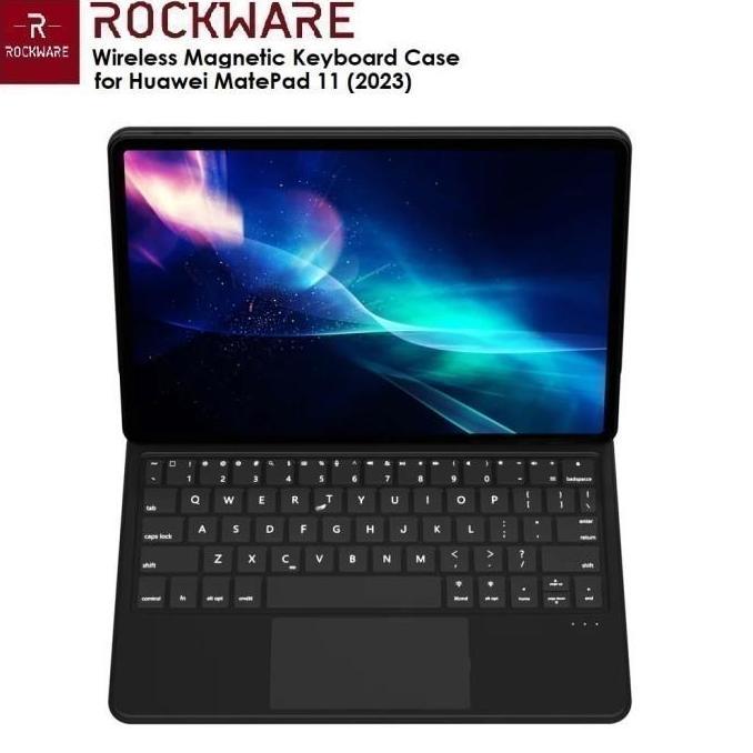 TERBARU ROCKWARE Tablet Keyboard Case for HUAWEI MatePad 11 (2023)