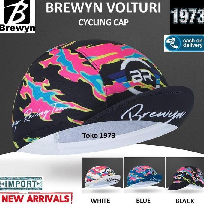 Topi sepeda : BREWYN VOLTURI - cycling cap topi gowes - FREE BOX 