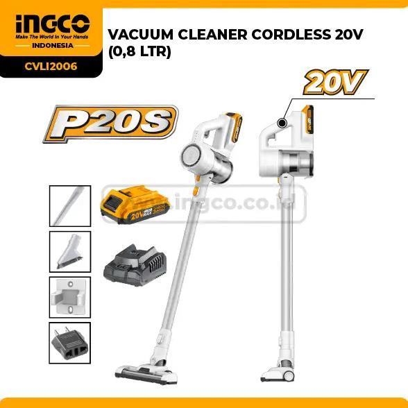 Cordless Vacuum Cleaner Portable 20V INGCO CVLI2006 Penyedot Debu P20S