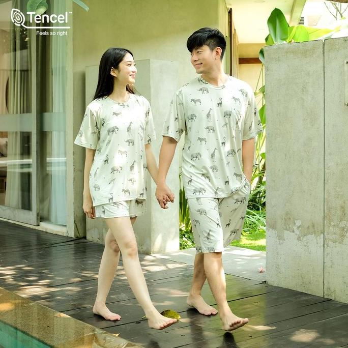 Cielyn | TENCEL Micromodal | Voyage Series | Piyama Couple Pasangan | Setelan Piyama
