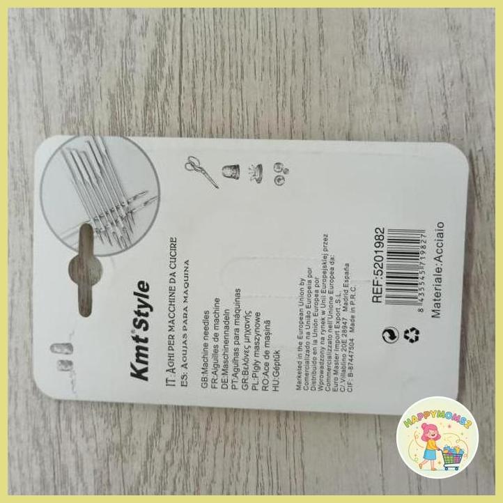 (HMOM2) JARUM MESIN JAHIT 5 PCS/JARUM JAHIT KAOS ANTI SKIP UNTUK MESIN JAHIT KESUKAAN BUNDA MAMA MOM