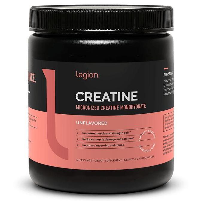 Legion Creatine Micronized Creatine Monohydrate Supplement 60 servings Unflavored