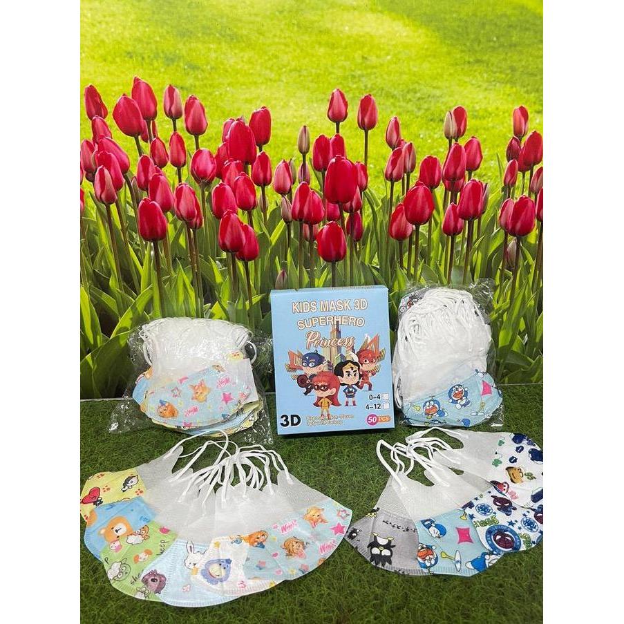 Masker duckbill anak / Masker duckbill anak motif / Masker duckbill anak karakter / Masker duckbill 