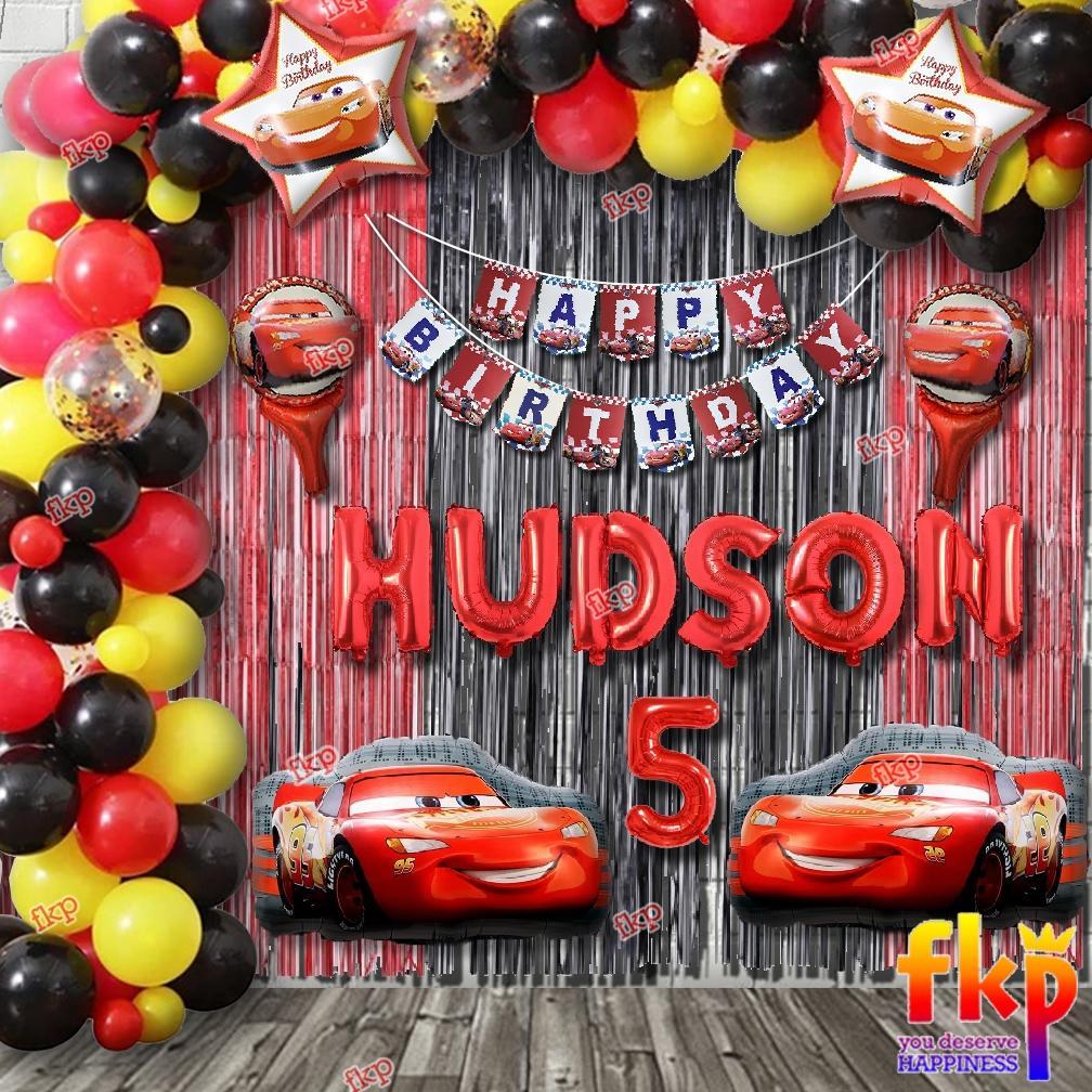 Fun Kids Party Set Dekorasi Tema Cars / Dekorasi Ulang tahun Tema Cars / Dekorasi Ultah Mcqueen / De
