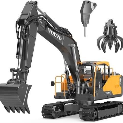 Double E RC Excavator Volvo EC160E 1/16 Scale 2.4Ghz Perfect Gift For Children