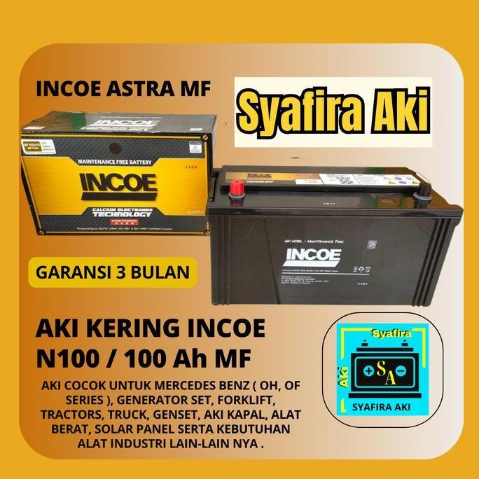 Aki Incoe Mf N100 Aki Untuk Truk, Genset, Aki Kapal, Alat Berat