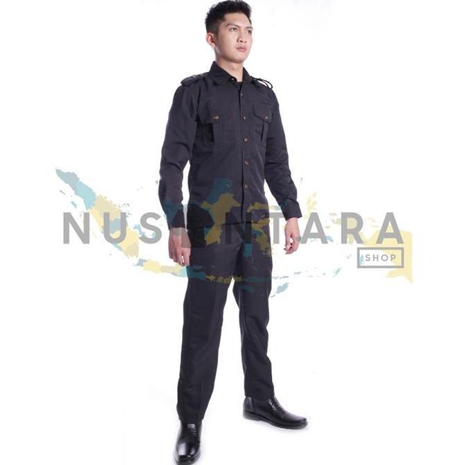 Seragam Safari Security Setelan Safari Security Seragam Satpam Celana Panjang