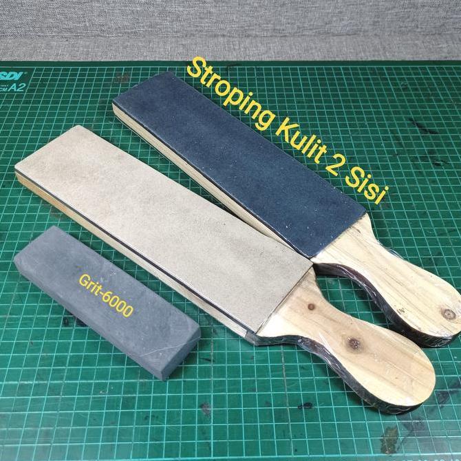 Stroping Kulit Asah Pisau Golok Finishing