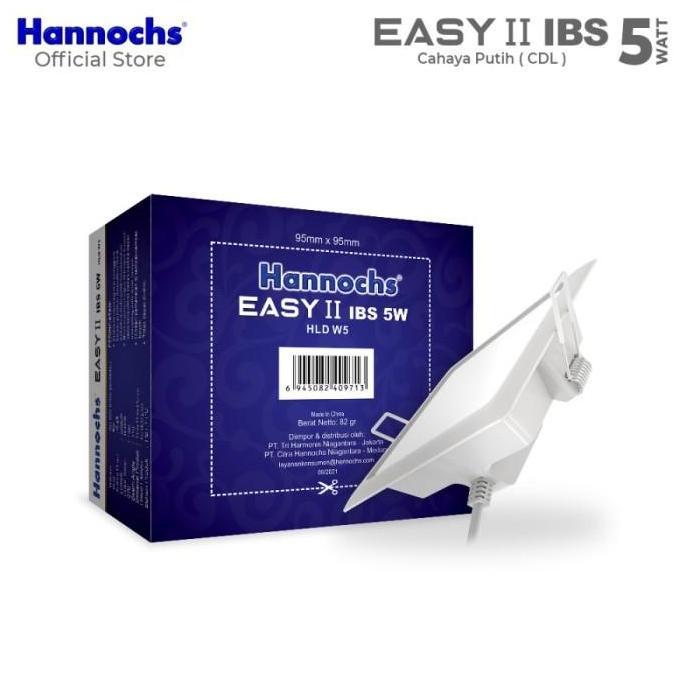 Lampu Downlight LED Hannochs EASY II 5W KOTAK IB