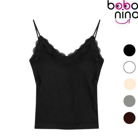 JIMALI.FABILO - NINABOBO BR228 TANKTOP BRA WITH CUP | TANKTOP PANJANG PREMIUM RENDA BUNGA