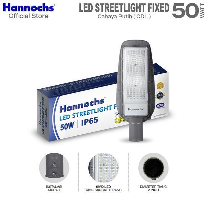 HANNOCHS LED STREETLIGHT FIXED 50W 50 W 50WATT 50 WATT LAMPU JALAN LED PJU  HANNOCHS