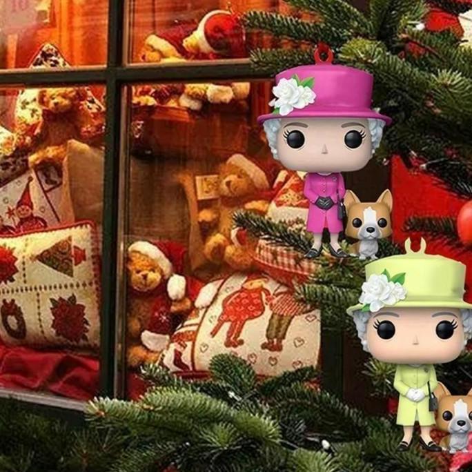 Hiasan Pohon Natal Queen II With Corgi / Hanging Toys 1145