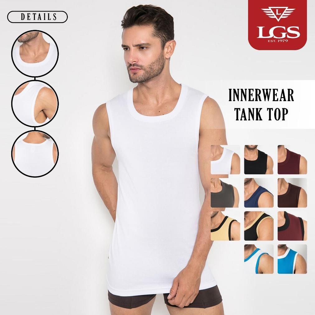 JIMALI.FABILO - LGS KAOS DALAM PRIA TANKTOP POLOS | PAKAIAN DALAM LENGAN KUTUNG KATUN PREMIUM