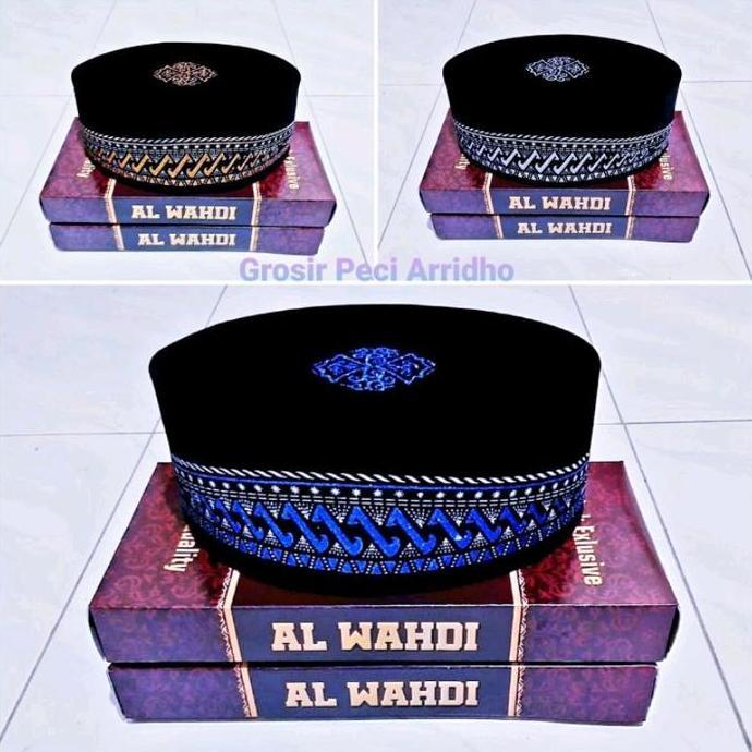 Peci Hitam Motif Anak Dan Dewasa Songkok Hitam Motif Batik Bordir