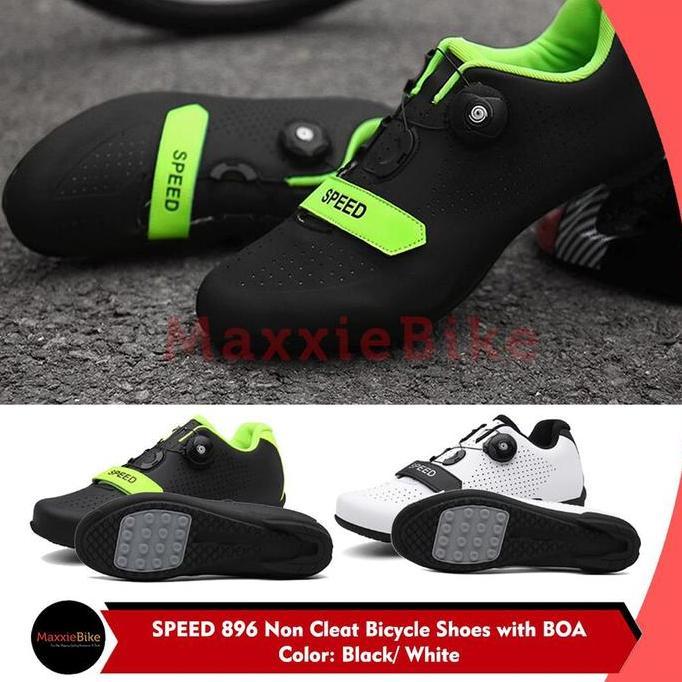 TERLARIS - SPEED Sepatu Sepeda Non Cleat Sepeda Lipat Road MTB Model 896 Cycling Non Lock Shoes Men 