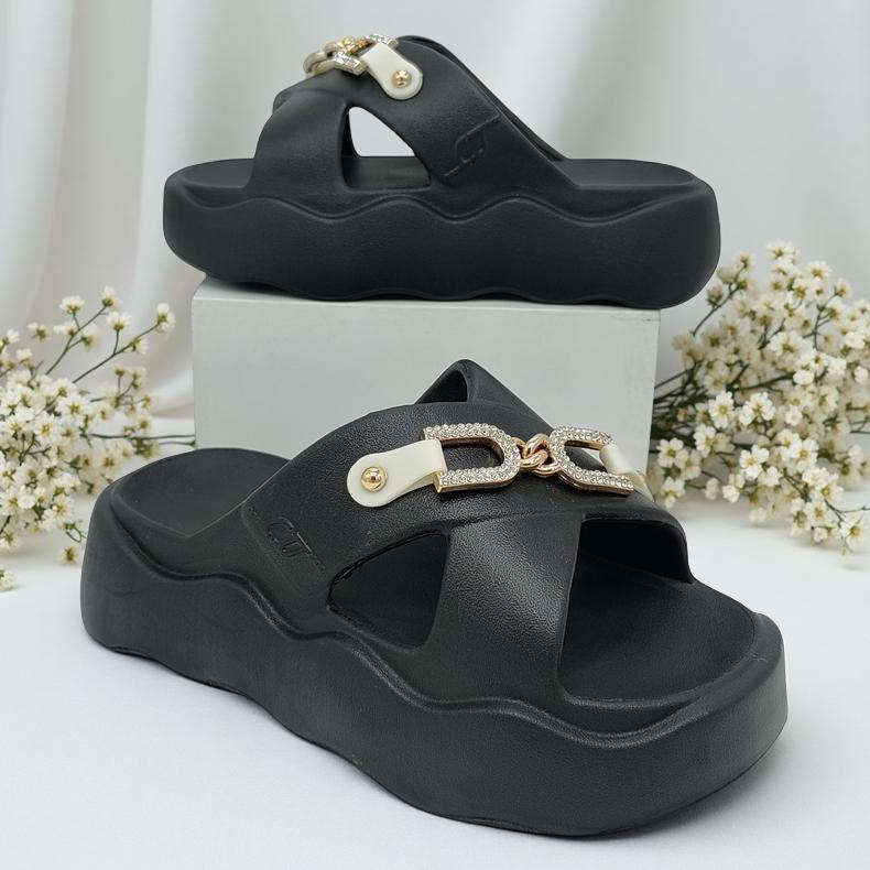 Terlaris SAROMON(Surabaya) Sandal Wanita Kekinian Tinggi Sandal Fuji Wanita Korea Sandal Jelly Wanit
