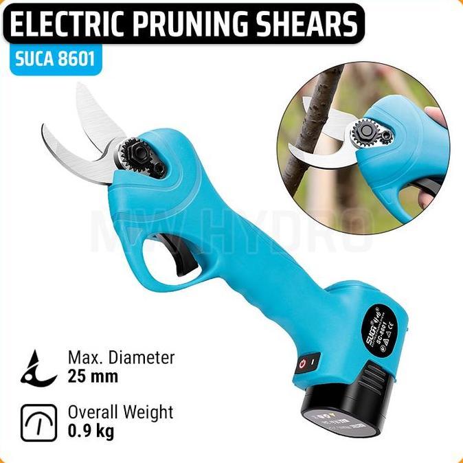 Cordless Portable Electric Pruning Shears - Gunting Dahan Elektrik / Listrik - SUCA 8601