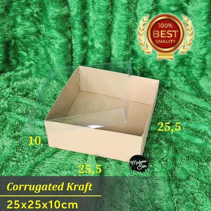 BOX MIKA - DUS KUE - KOTAK - KARDUS 25x25x10 CM