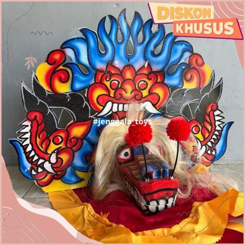 Asli Bagus Barongan Kayu/ Caplokan Kayu/ Caplok Kapsulan/Barongan Anak/ Barongan Lengkap Siap Pakai 