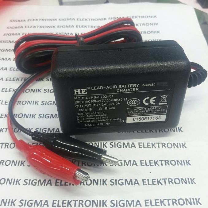 TERBARU - CHARGER AKI 6VOLT 1 AMPERE