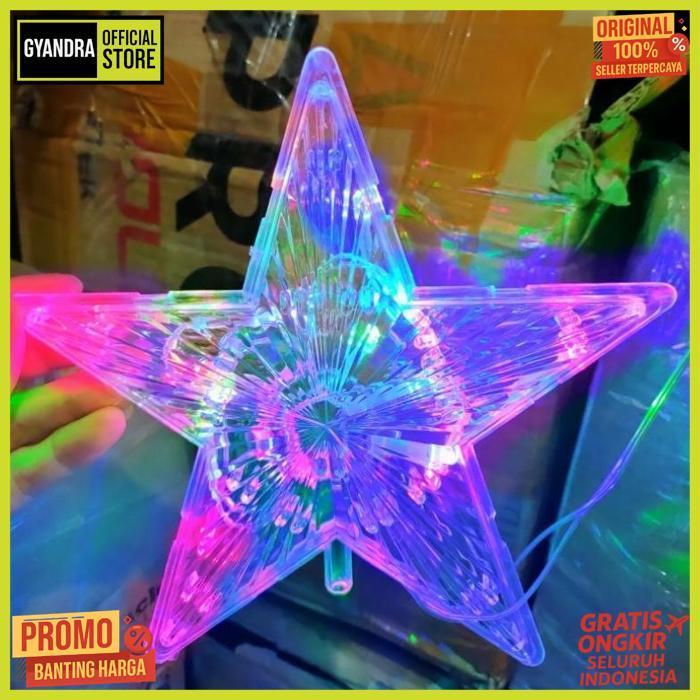 Diskon Dekorasi Pohon Natal / Bintang Pohon Natal / Hiasan Pohon Natal / Lampu Pohon Natal